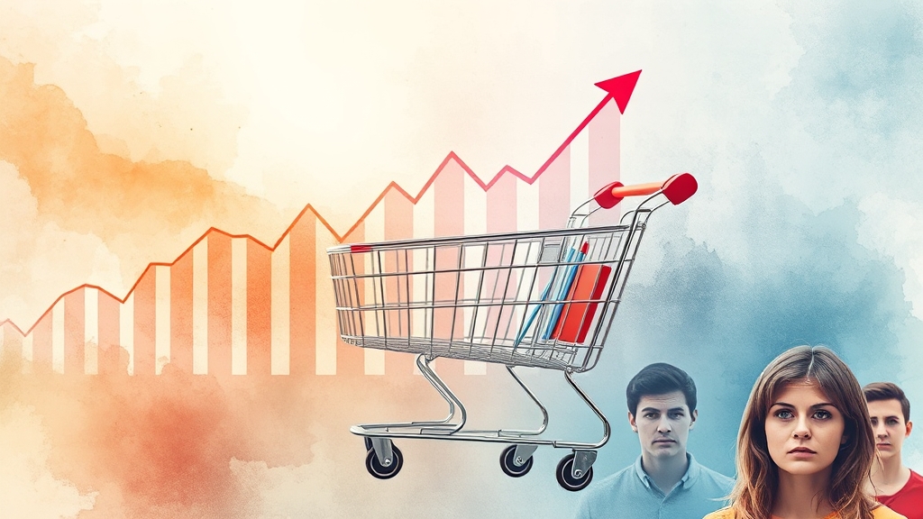 물가 상승 원인 및 영향 (watercolor 스타일)