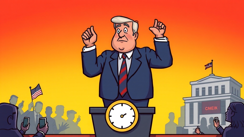 연준 금리 정책 전망 (cartoon 스타일)