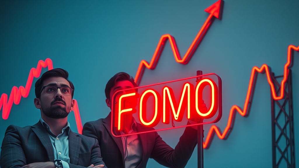 투자 실패 주범: 감정적인 의사 결정 (realistic 스타일)