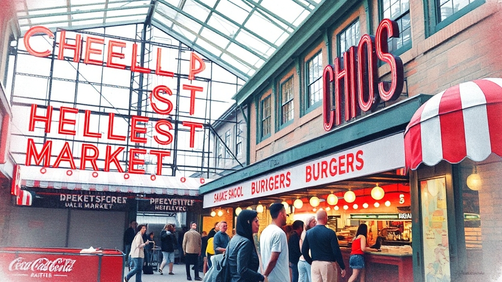 뉴욕 맛집 & 첼시 마켓 (watercolor 스타일)