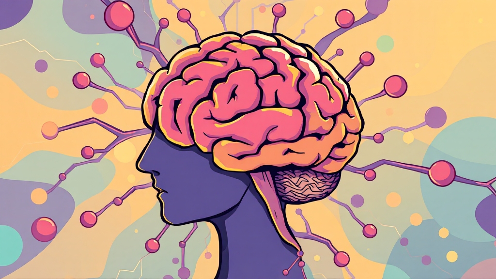 포스파티딜세린의 주요 효능 (cartoon 스타일)