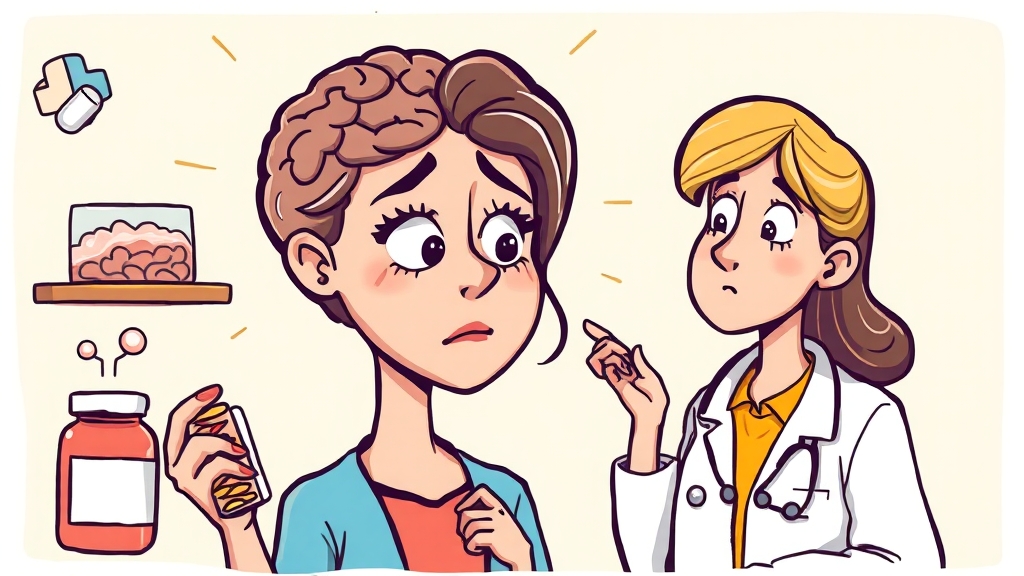 포스파티딜세린 섭취 시 주의사항 및 부작용 (cartoon 스타일)