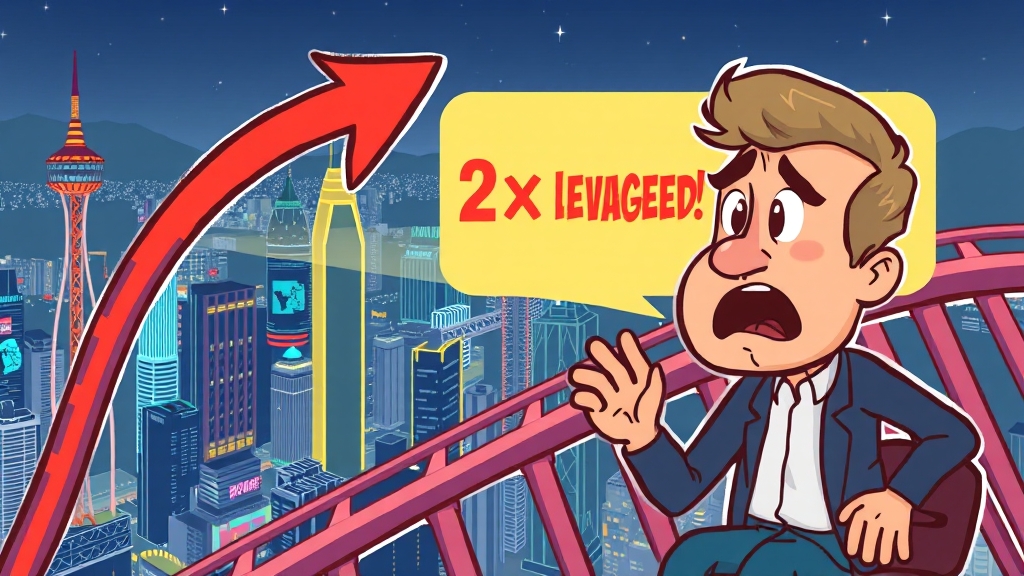 홍콩 증시 레버리지 ETF란? (cartoon 스타일)