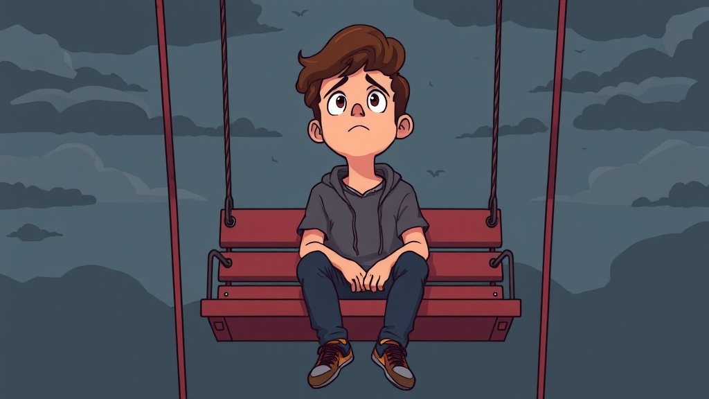 20대 구직 포기 심각 (cartoon 스타일)