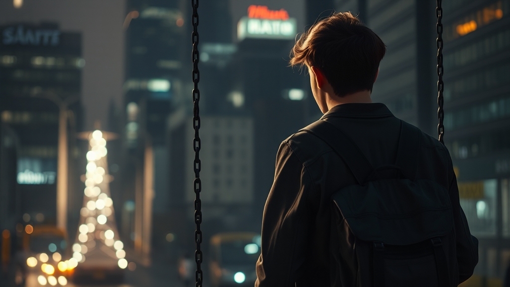 고용 시장의 구조적 문제점 (realistic 스타일)