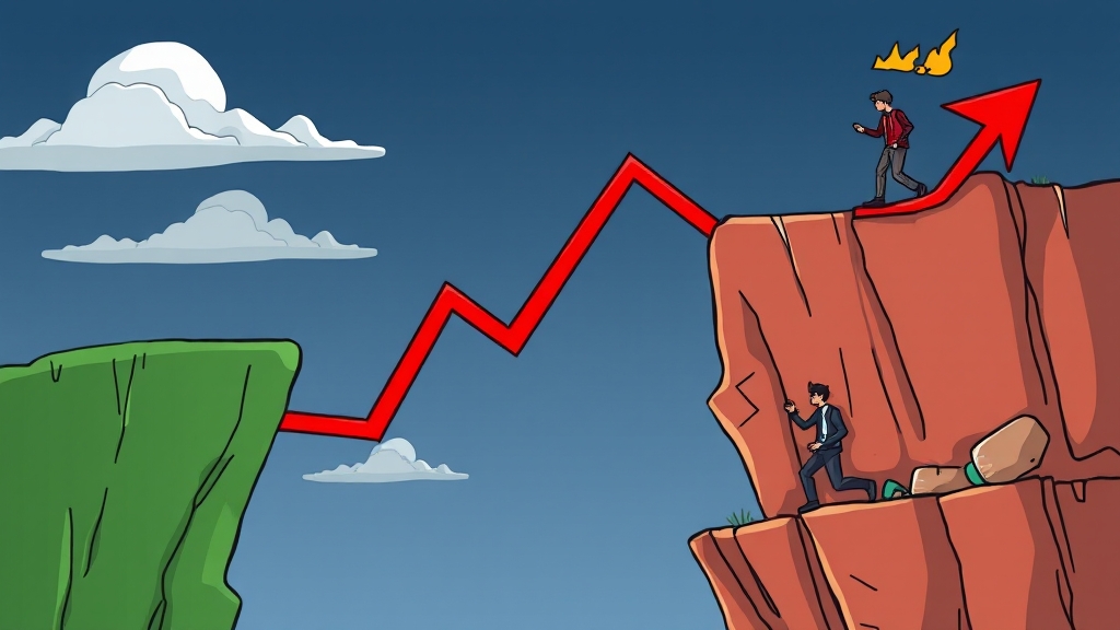 반대매매 급증, 왜 위기인가? (cartoon 스타일)