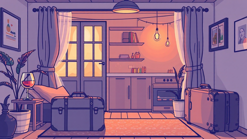 인기 한인 민박 3곳 비교 (illustration 스타일)