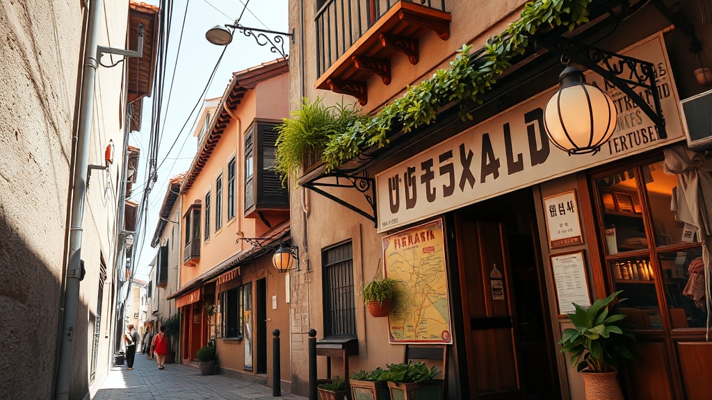 포르투 여행 정보: 숙소 주변 관광 및 편의시설 (realistic 스타일)