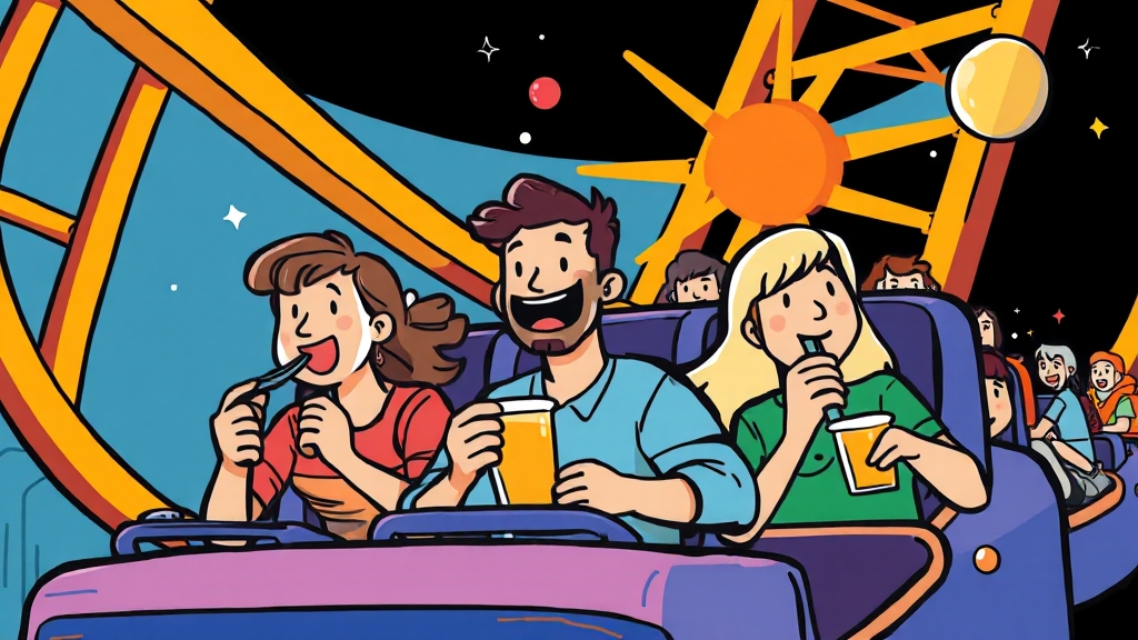 도파민과 아드레날린: 기분 물질 (cartoon 스타일)