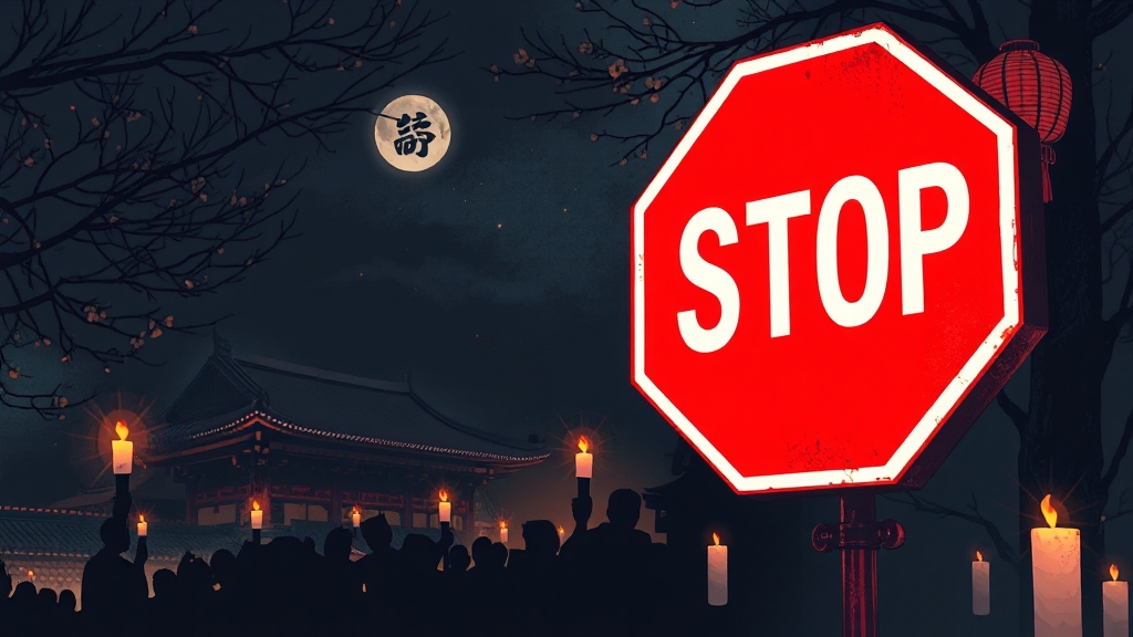 반중 시위, 왜 늘었을까? (illustration 스타일)