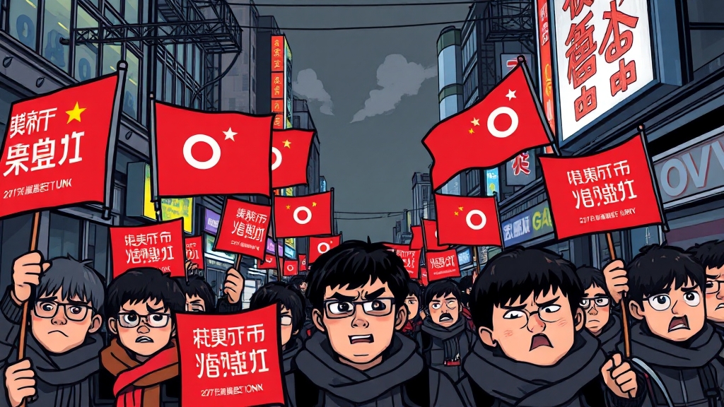 주요 시위 사례 및 현황 (cartoon 스타일)