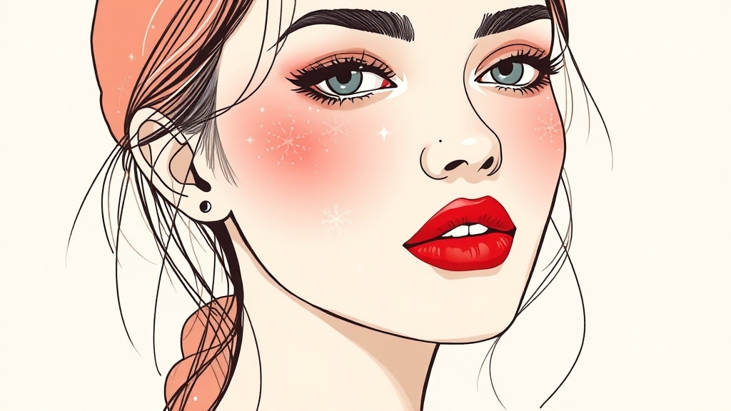 겨울 메이크업 연출 꿀팁! (illustration 스타일)