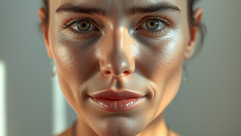 피부 타입별 크림 선택법 (realistic 스타일)