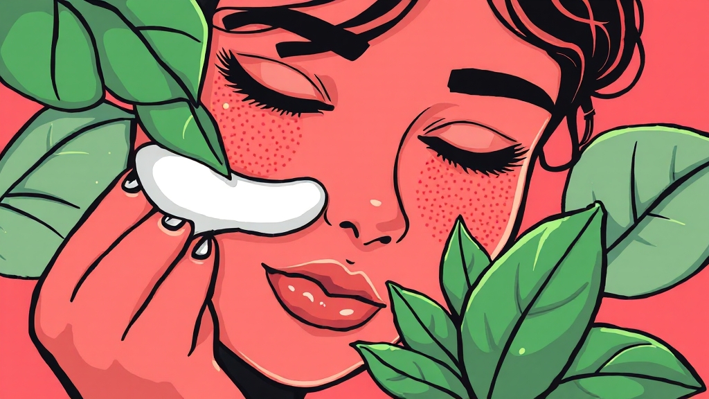 민감성 피부를 위한 크림 추천 (cartoon 스타일)