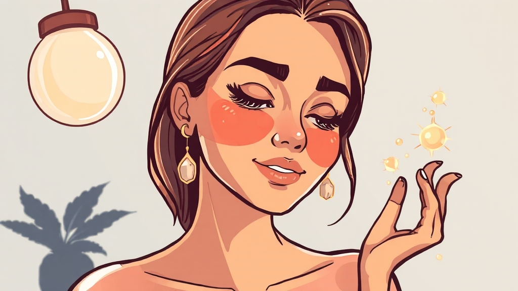 핵심 성분 & 레티놀 효과 (cartoon 스타일)