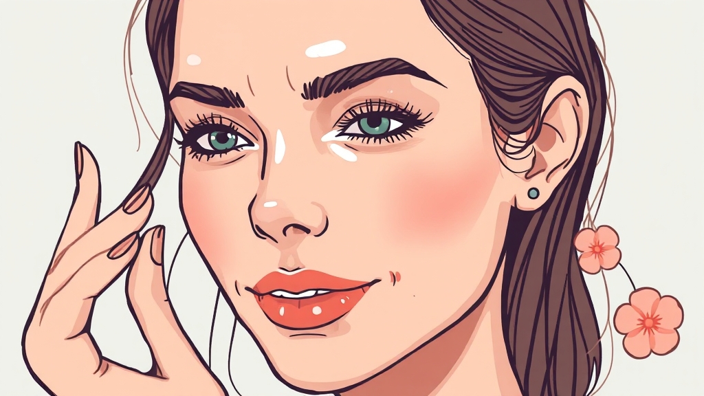 기대 효과: 주름 & 피부톤 개선? (illustration 스타일)