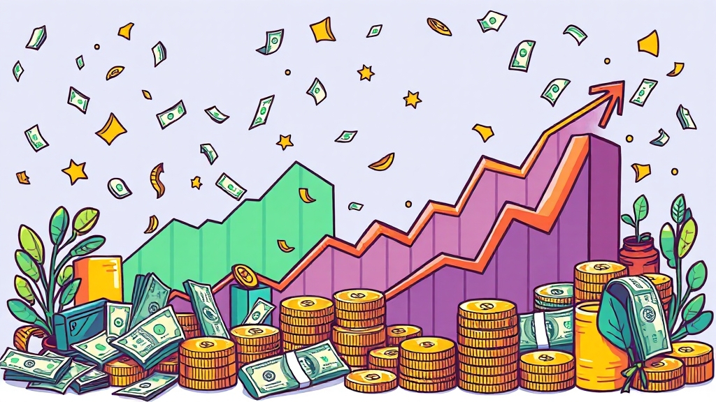 투자 포트폴리오 관리 및 리스크 관리 (cartoon 스타일)