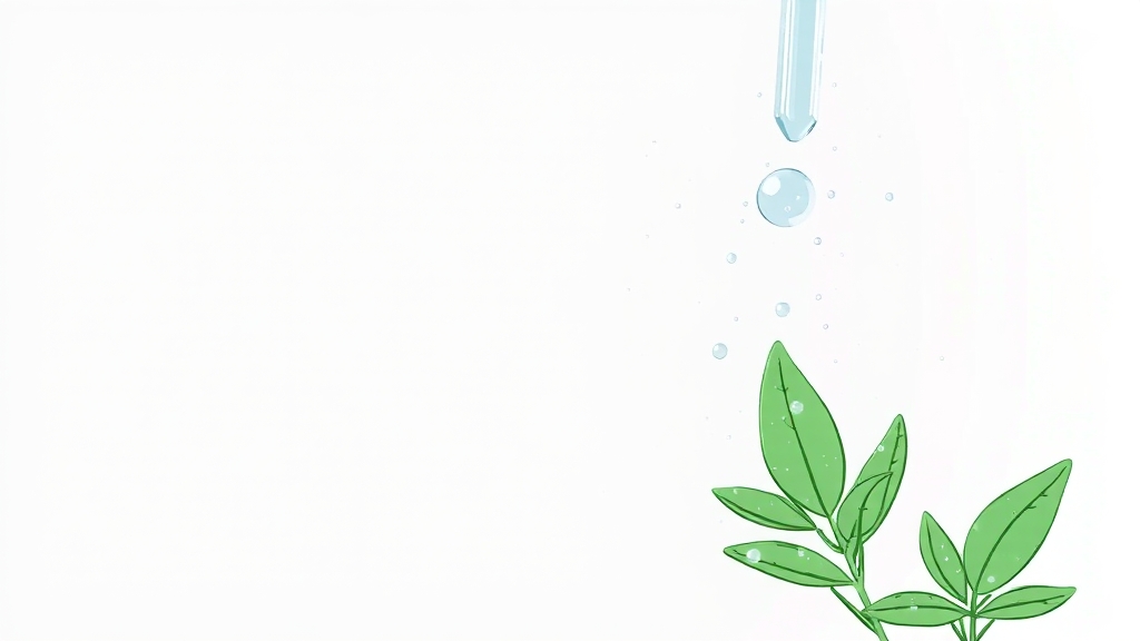 토너 속 숨겨진 성분 분석 (illustration 스타일)