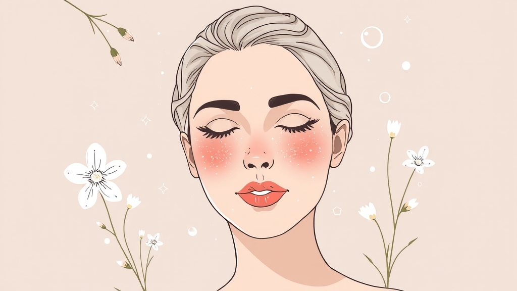 피부 장벽 강화를 위한 토너 사용법 (illustration 스타일)