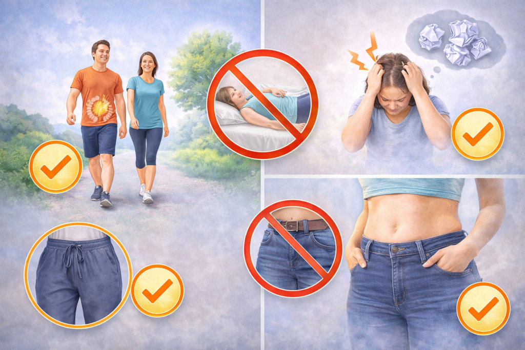 배 가스 원인부터 해결까지: 운동, 마사지, 식습관 총정리 9 건강한 소화 습관의 비주얼 가이드