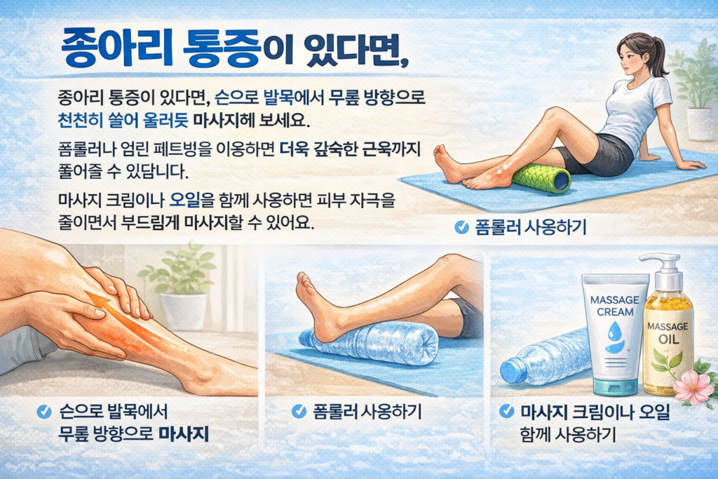 몸 뻐근할 때 근육 이완법: 마사지, 찜질, 스트레칭 총정리 4 ChatGPT Image 2026년 3월 1일 오후 05 19 14