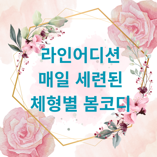 라인어디션 매일 세련된 체형별 봄코디