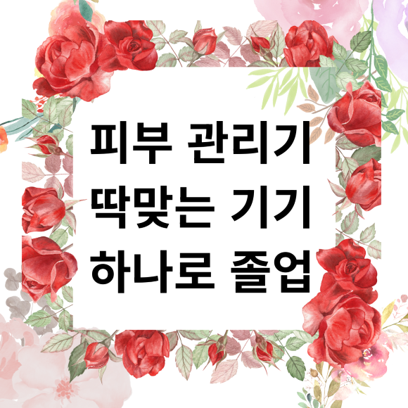피부 관리기 딱맞는 기기 하나로 졸업